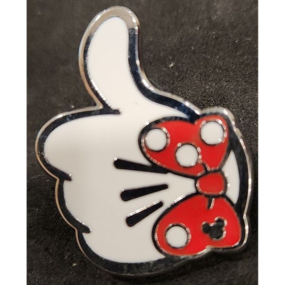 Disney Jewelry - Disney Trading Pin Minnie Mouse Thumbs Up Right gloved hand Red Bow‎ Polka Dots